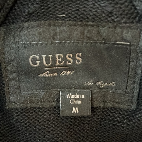 100%cotton black full zip sweater - Picture 4 of 5